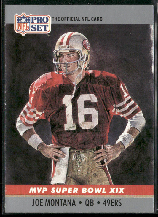 Joe Montana 1990 Pro Set Super Bowl MVP Collectibles #19 San Francisco 49ers