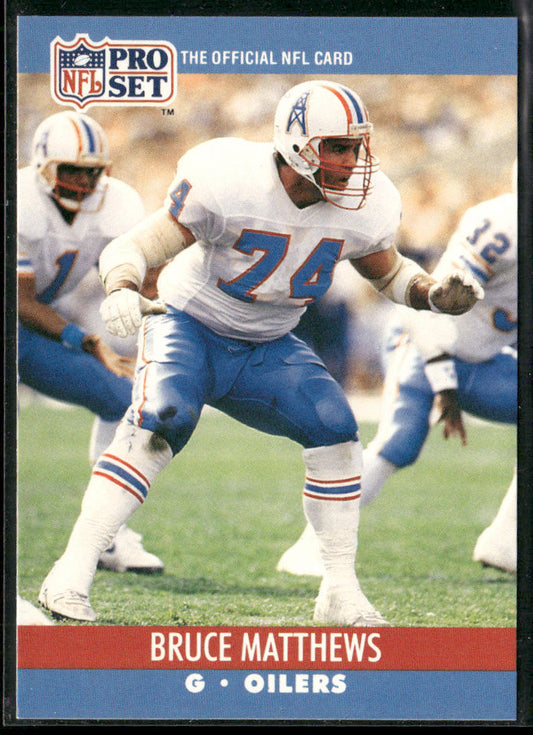 Bruce Matthews 1990 Pro Set #514 Houston Oilers