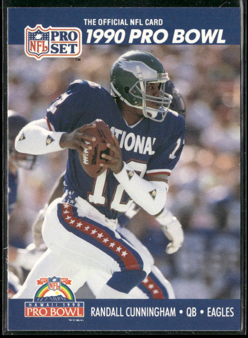 Randall Cunningham 1990 Pro Set #386b Philadelphia Eagles