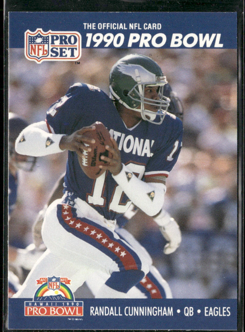 Randall Cunningham 1990 Pro Set #386a Philadelphia Eagles