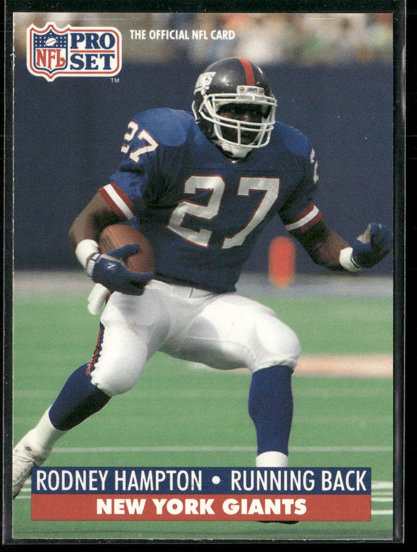 Rodney Hampton 1991 Pro Set #62 New York Giants