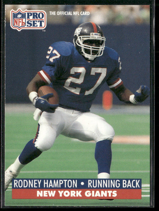 Rodney Hampton 1991 Pro Set #62 New York Giants