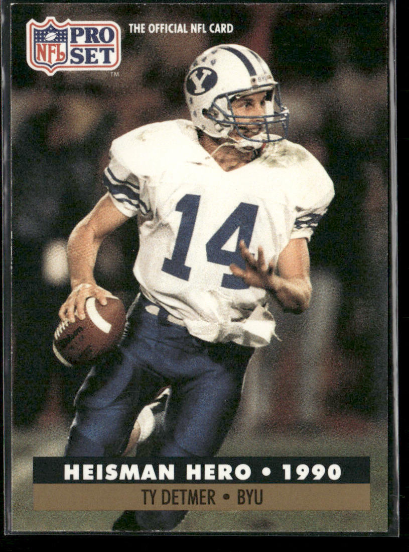Ty Detmer 1991 Pro Set #37 RC BYU Cougars