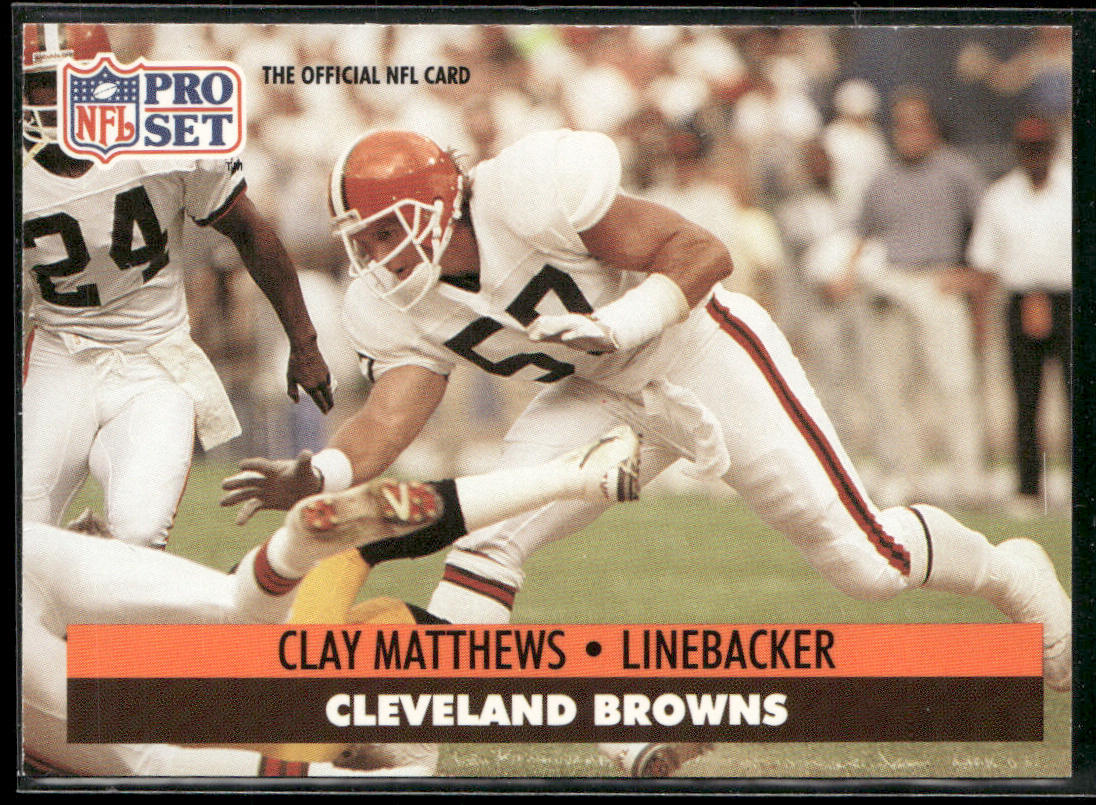 Clay Matthews 1991 Pro Set #122 Cleveland Browns