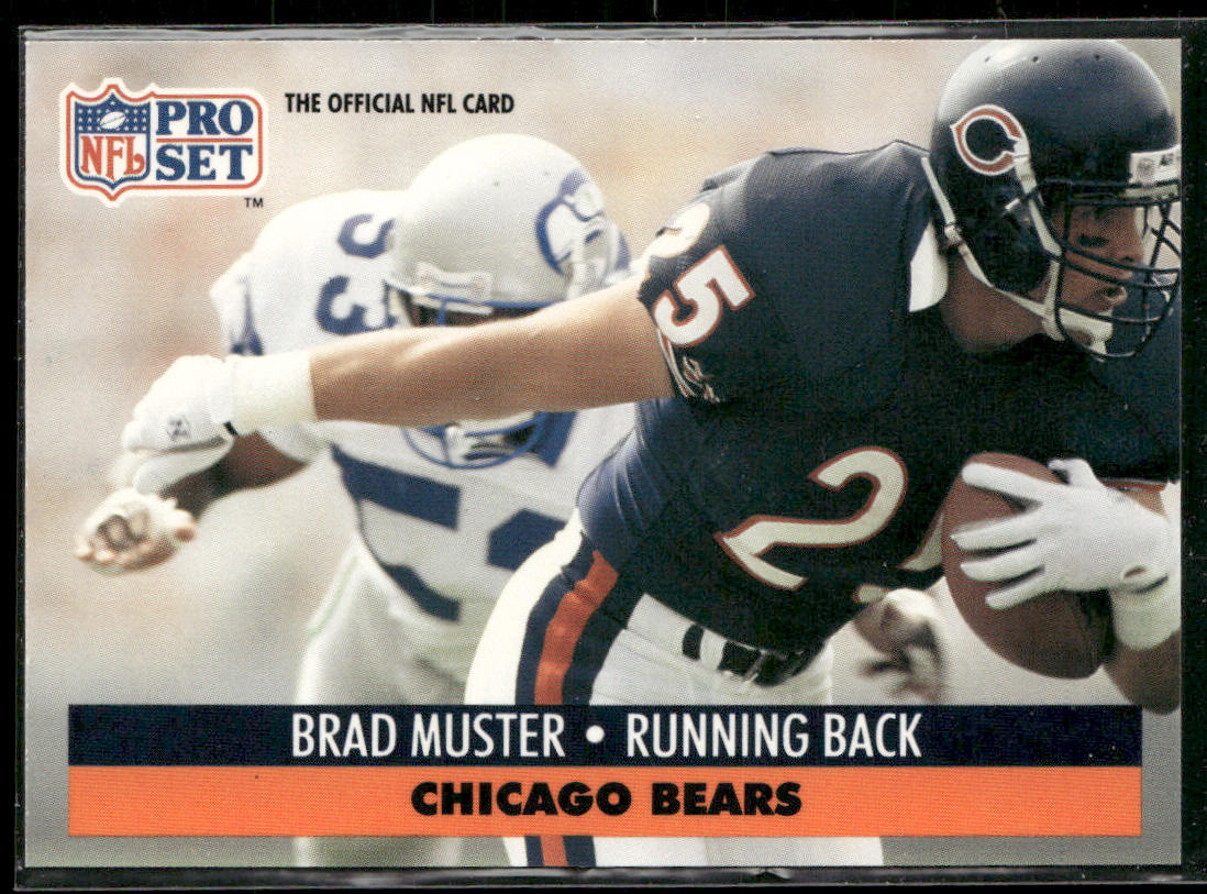 Brad Muster 1991 Pro Set #105 Chicago Bears