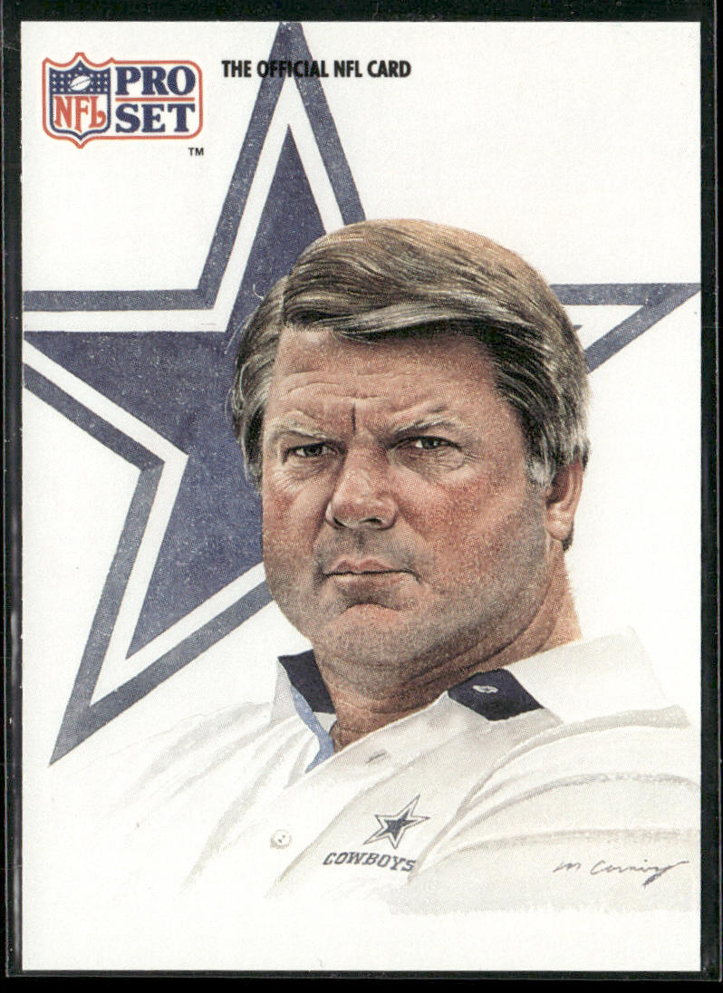 Jimmy Johnson 1991 Pro Set #405 Dallas Cowboys