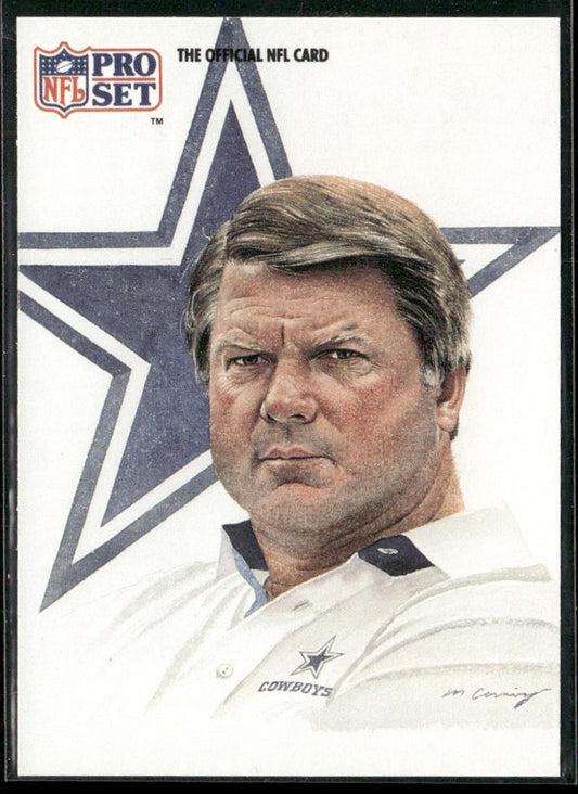 Jimmy Johnson 1991 Pro Set #405 Dallas Cowboys