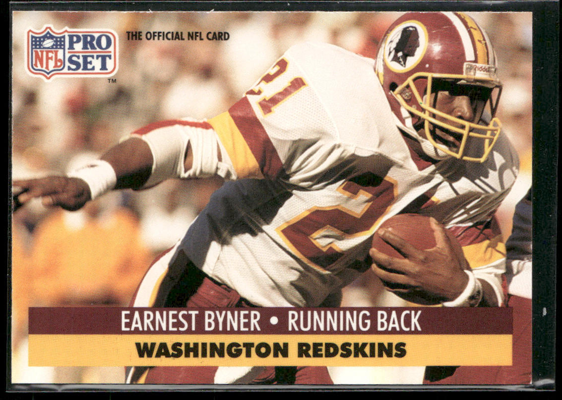 Earnest Byner 1991 Pro Set #316 Washington Redskins