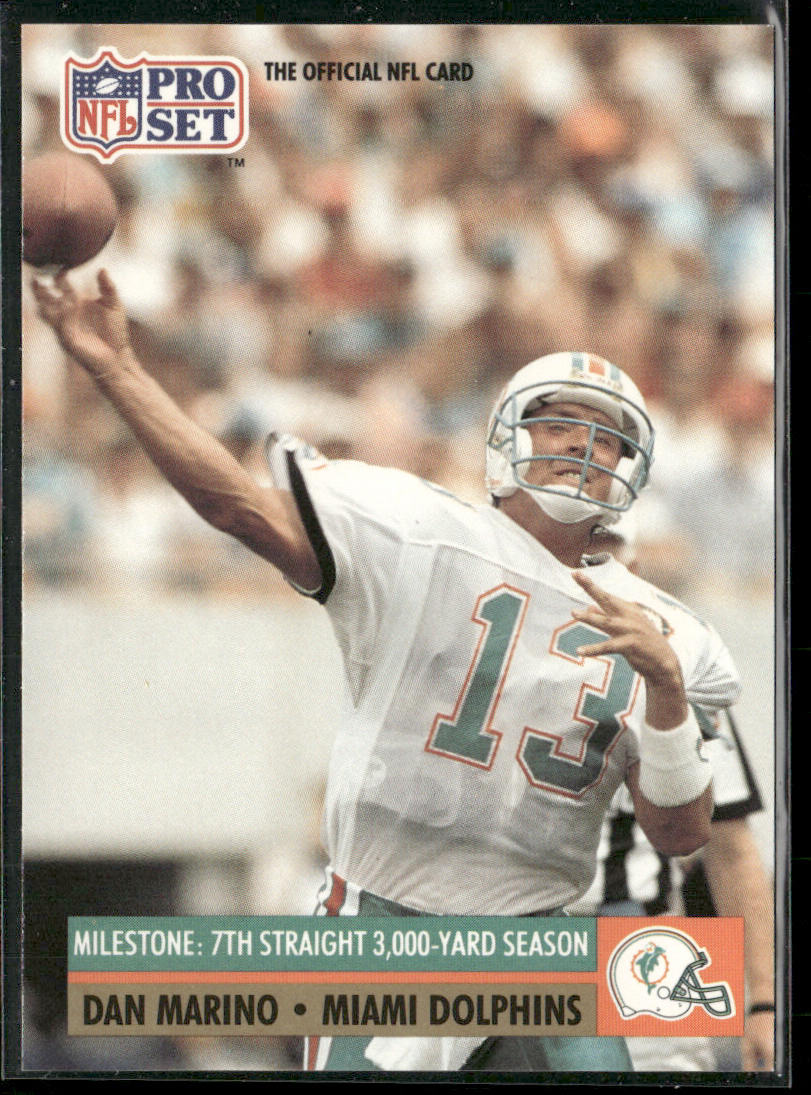 Dan Marino 1991 Pro Set #25 Miami Dolphins