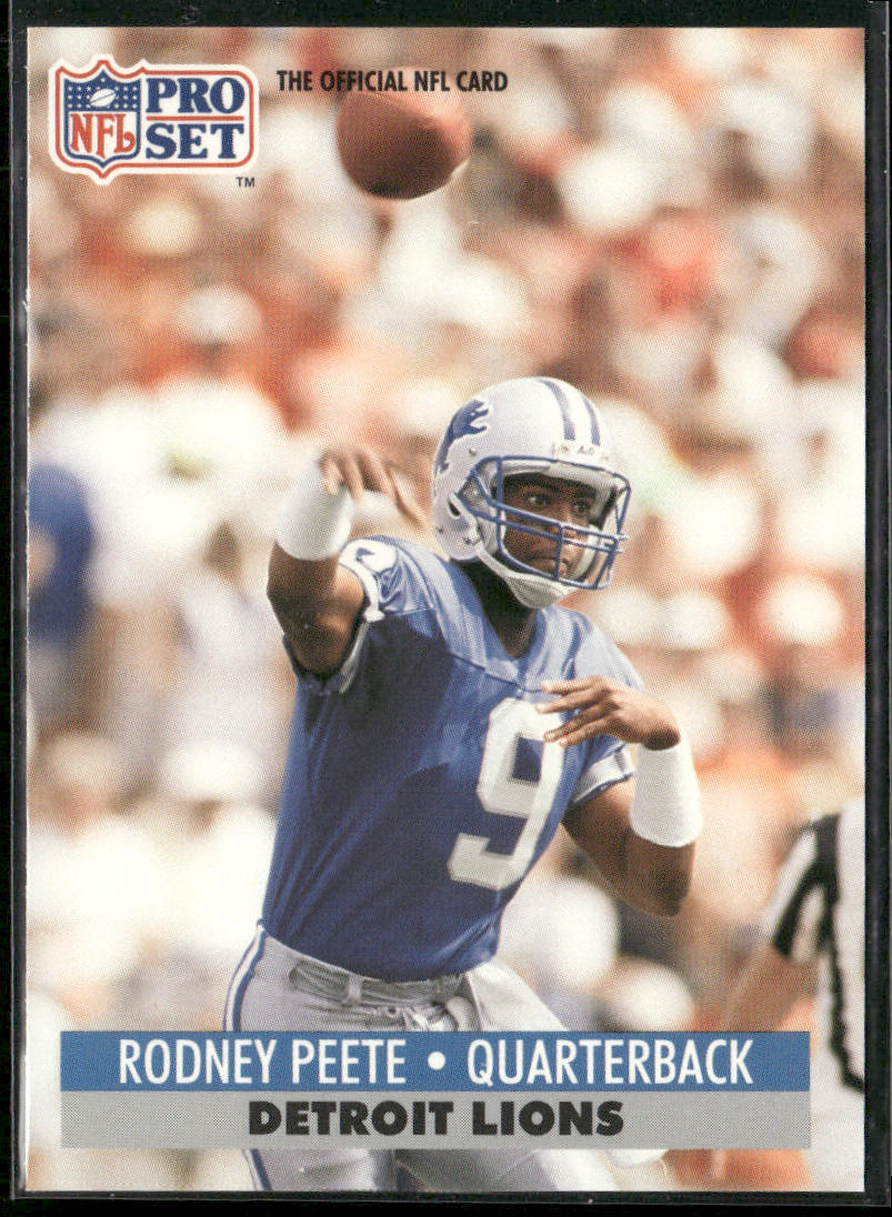 Rodney Peete 1991 Pro Set #152 Detroit Lions