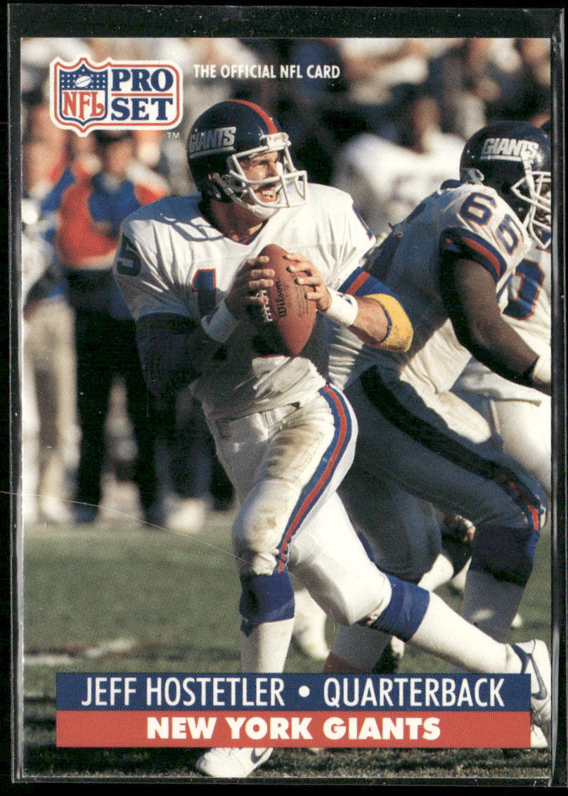 Jeff Hostetler 1991 Pro Set #63 New York Giants