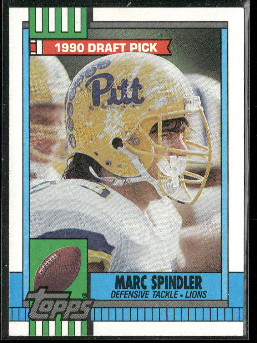 Marc Spindler 1990 Topps #364 RC Detroit Lions