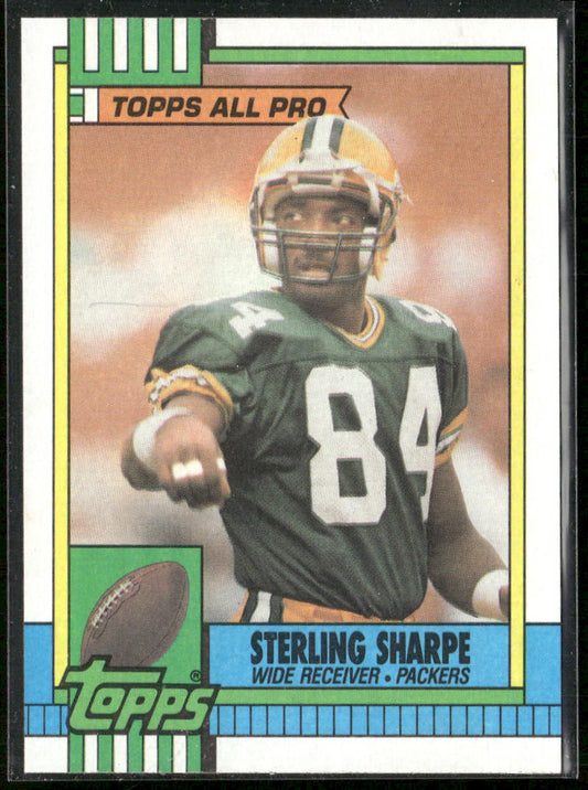 Sterling Sharpe 1990 Topps #140b Green Bay Packers