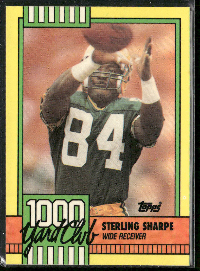 Sterling Sharpe 1990 Topps 1000 Yard Club #4 Green Bay Packers