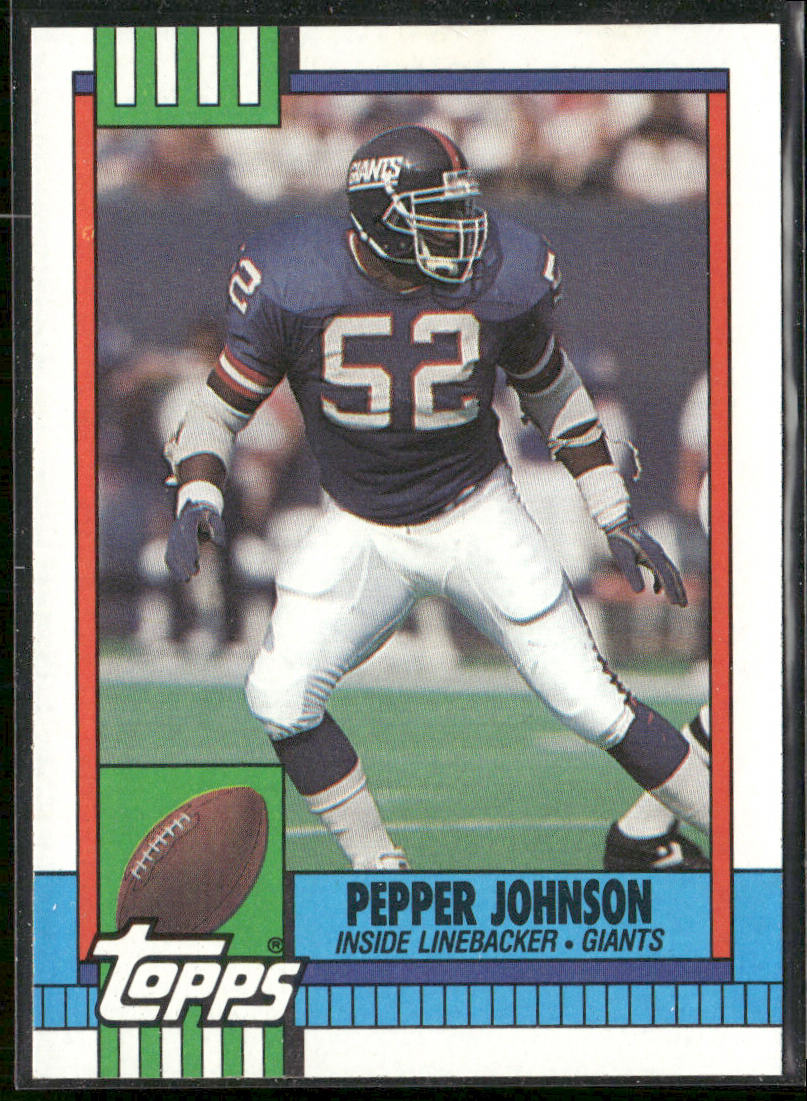 Pepper Johnson 1990 Topps #54b New York Giants