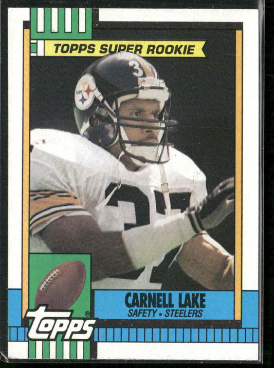 Carnell Lake 1990 Topps #177b Pittsburgh Steelers