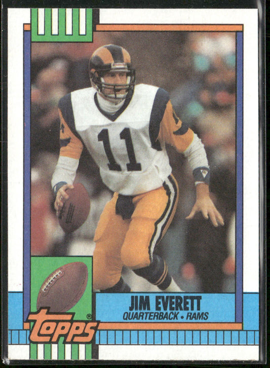 Jim Everett 1990 Topps #75 Los Angeles Rams