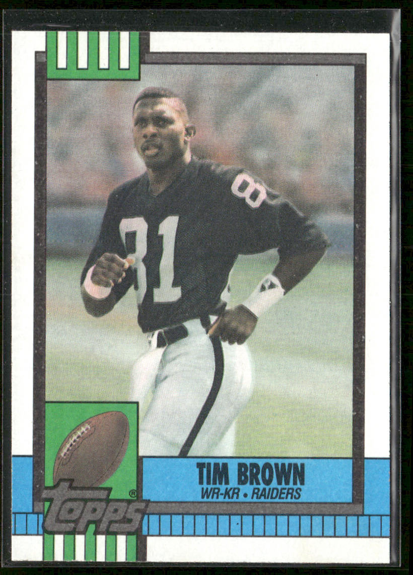 Tim Brown 1990 Topps #295b Los Angeles Raiders