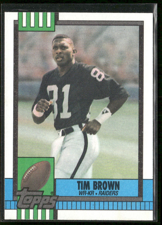 Tim Brown 1990 Topps #295b Los Angeles Raiders