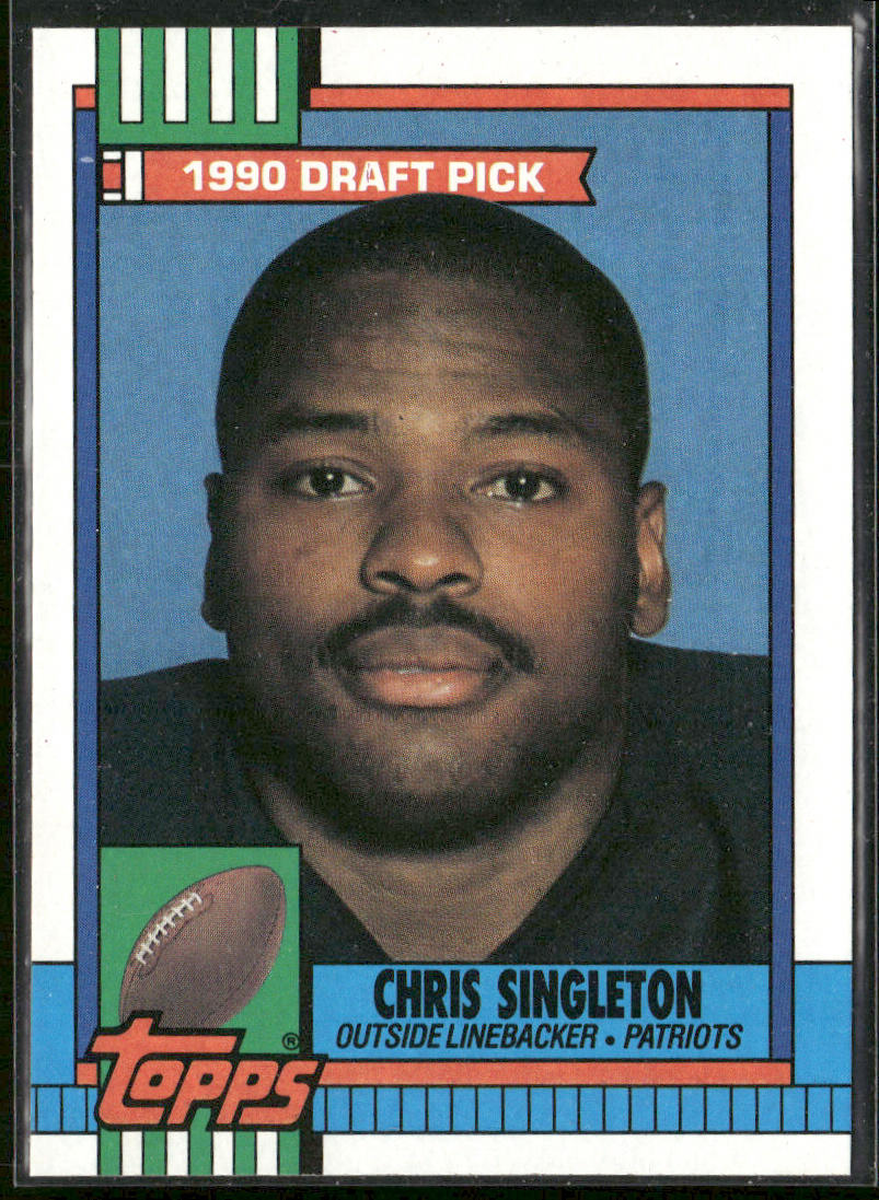 Chris Singleton 1990 Topps #416b RC New England Patriots