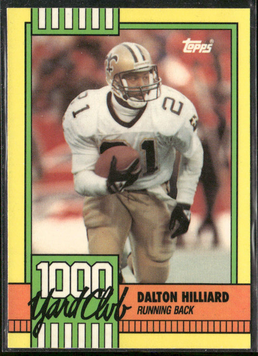 Dalton Hilliard 1990 Topps 1000 Yard Club #9 New Orleans Saints