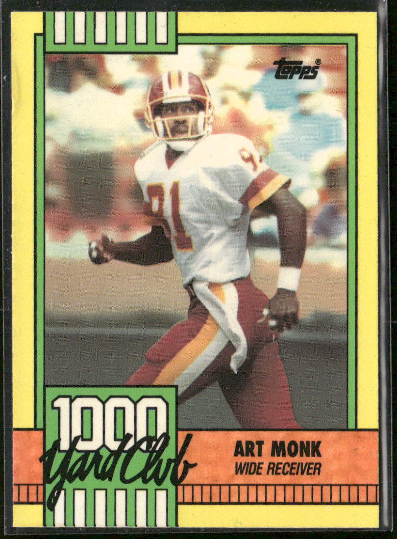 Art Monk 1990 Topps 1000 Yard Club #16 Washington Redskins