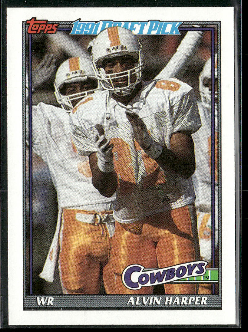 Alvin Harper 1991 Topps #375b RC Dallas Cowboys
