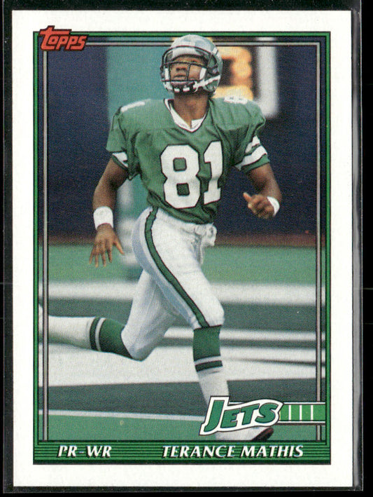 Terance Mathis 1991 Topps #460 New York Jets