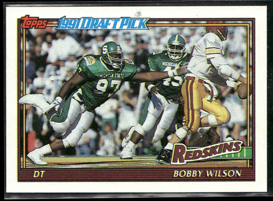 Bobby Wilson 1991 Topps #189 RC Washington Redskins