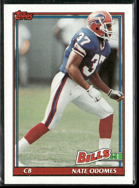 Nate Odomes 1991 Topps #39b Buffalo Bills