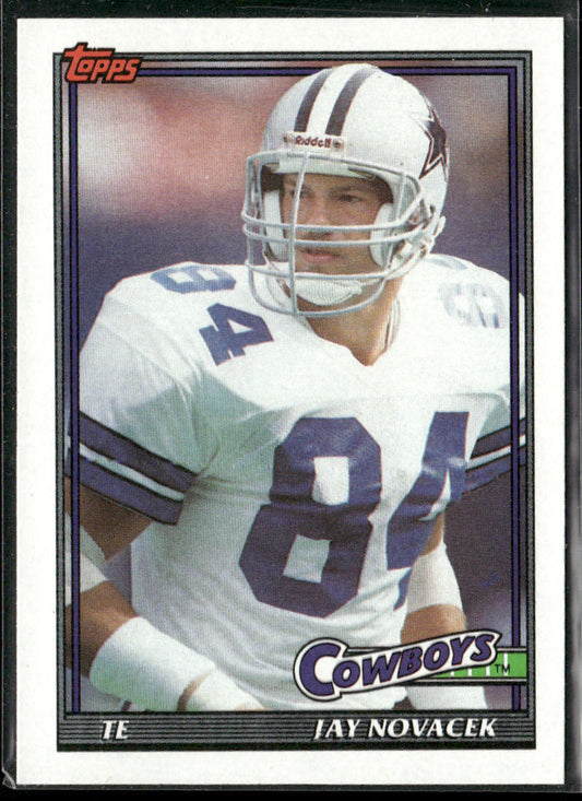 Jay Novacek 1991 Topps #358b Dallas Cowboys