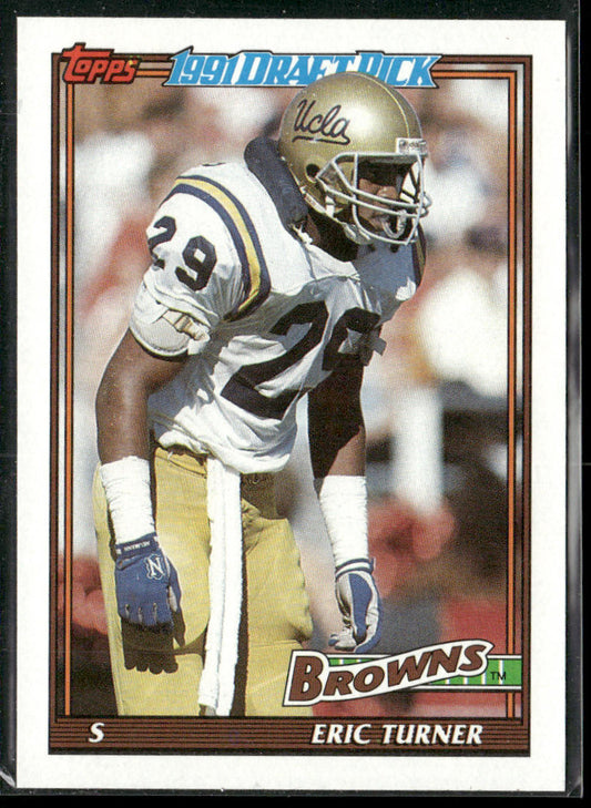 Eric Turner 1991 Topps #589b RC Cleveland Browns