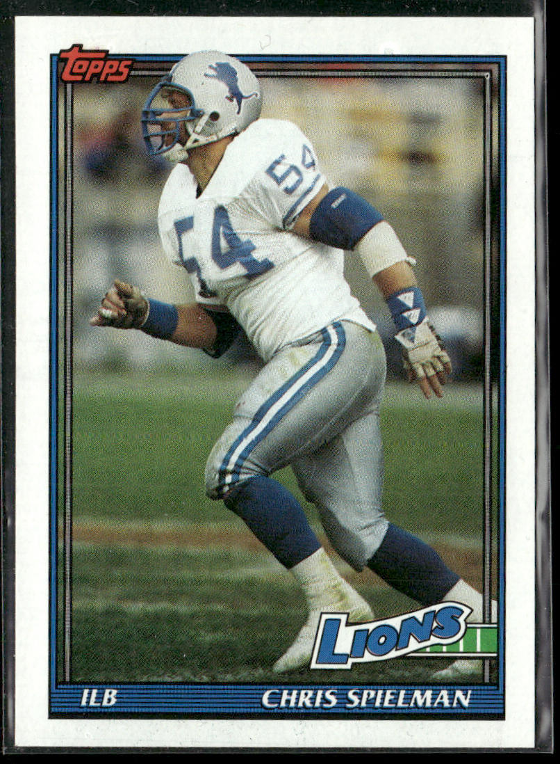 Chris Spielman 1991 Topps #412 Detroit Lions