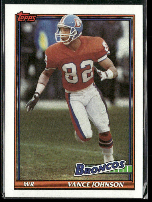Vance Johnson 1991 Topps #552 Denver Broncos