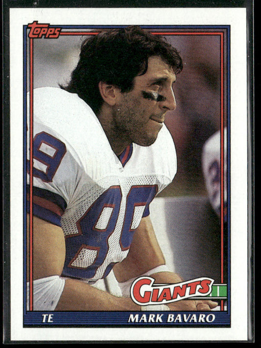 Mark Bavaro 1991 Topps #35 New York Giants