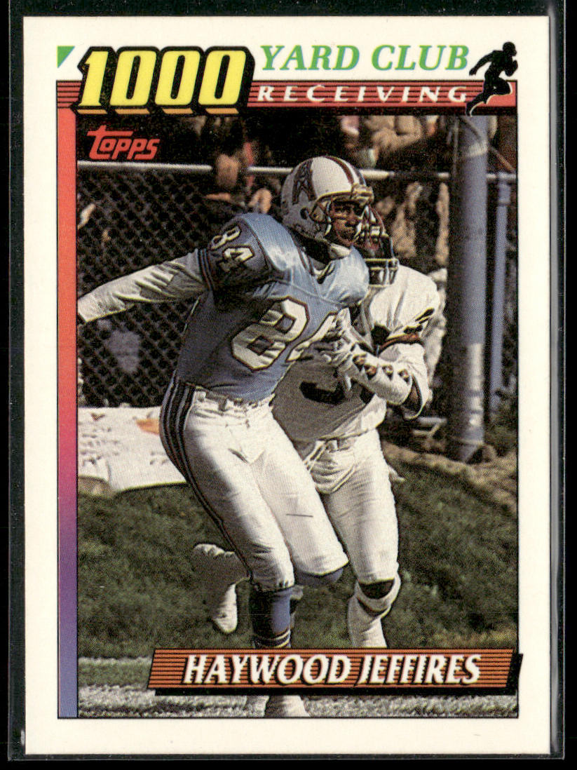 Haywood Jeffires 1991 Topps 1000 Yard Club #13 Houston Oilers