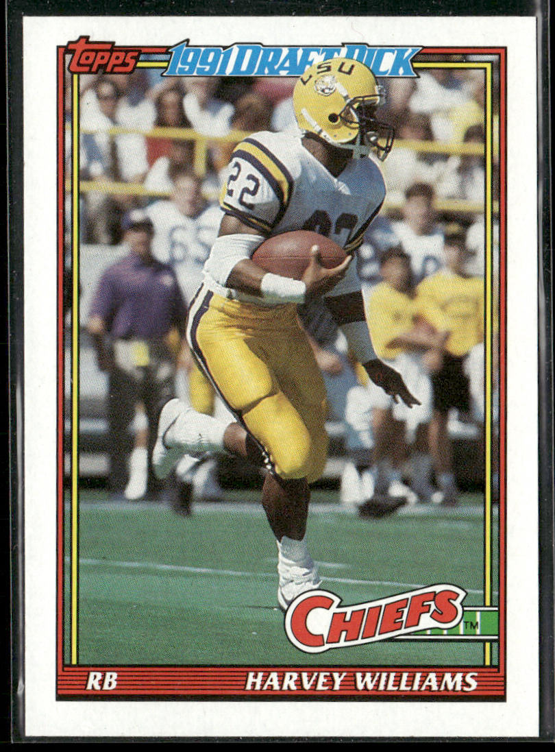 Harvey Williams 1991 Topps #130b RC Kansas City Chiefs