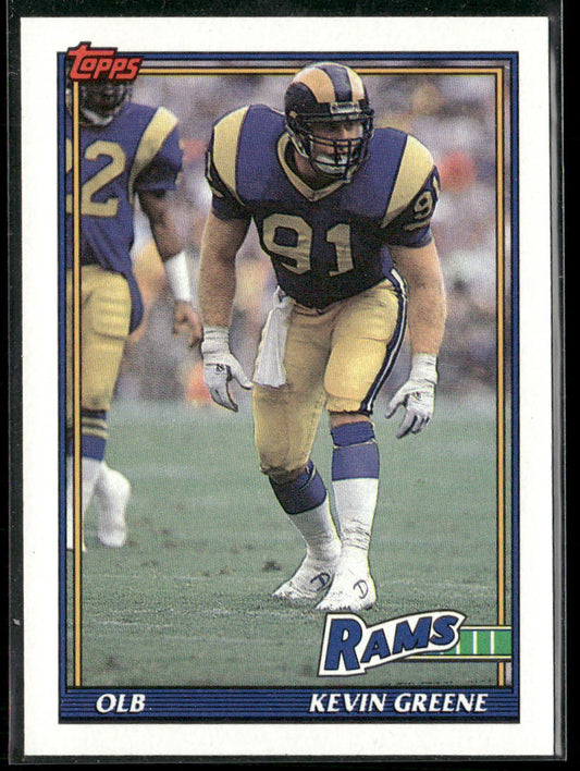 Kevin Greene 1991 Topps #542 Los Angeles Rams