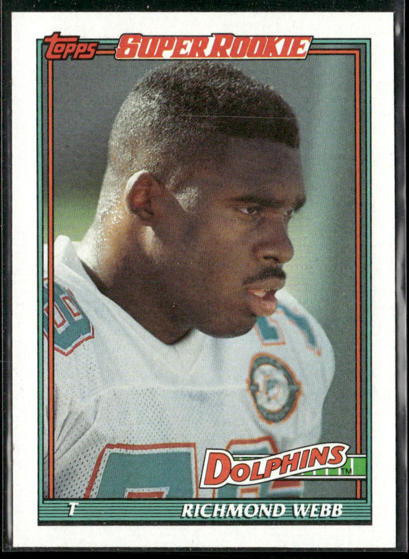 Richmond Webb 1991 Topps #117 Miami Dolphins