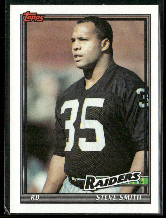 Steve Smith 1991 Topps #84 Los Angeles Raiders