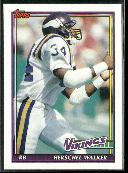 Herschel Walker 1991 Topps #395 Minnesota Vikings