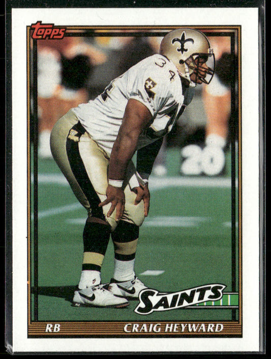 Craig Heyward 1991 Topps #331 New Orleans Saints