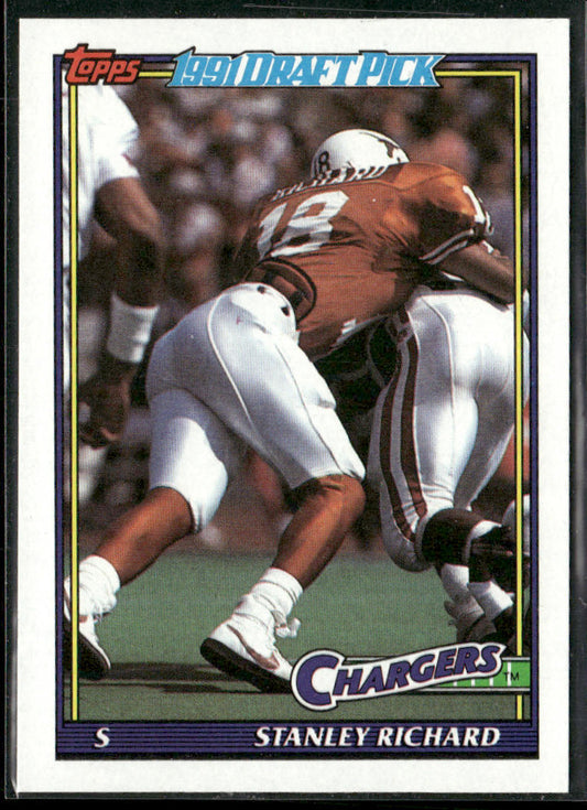 Stanley Richard 1991 Topps #417 RC San Diego Chargers
