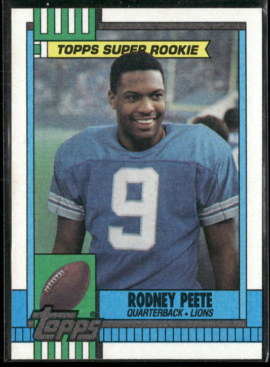 Rodney Peete 1990 Topps #351 Detroit Lions