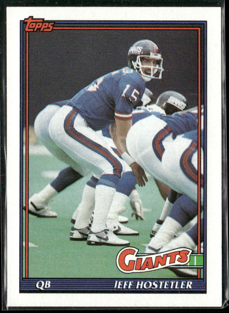 Jeff Hostetler 1991 Topps #28 New York Giants