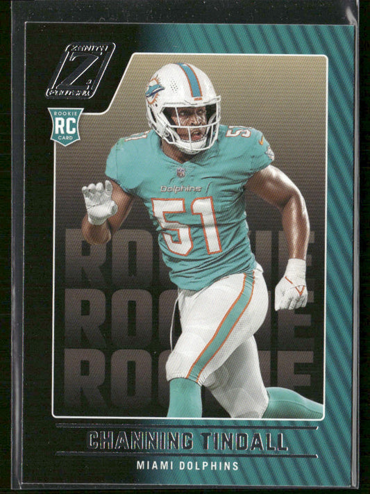 Channing Tindall 2022 Zenith Retail #162 RC Miami Dolphins