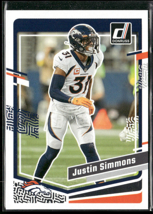 Justin Simmons 2023 Donruss #91 Denver Broncos