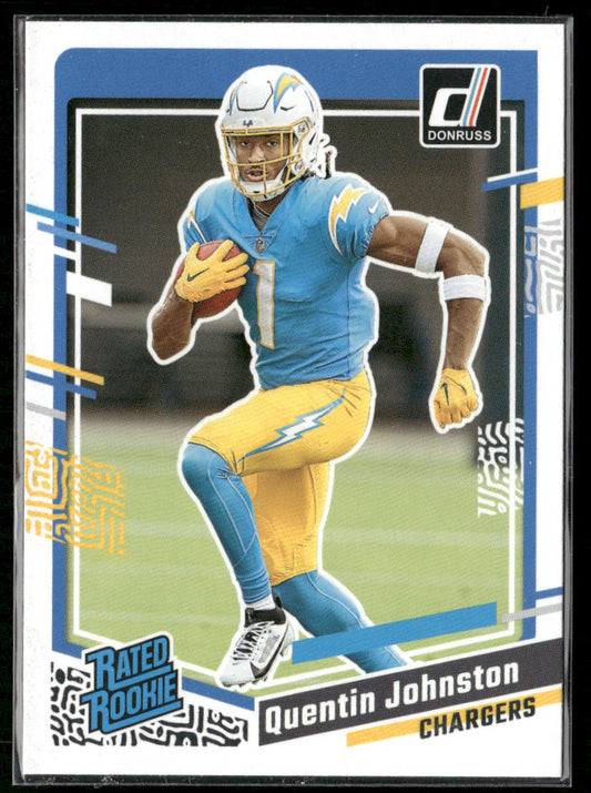 Quentin Johnston 2023 Donruss #353 RC Los Angeles Chargers