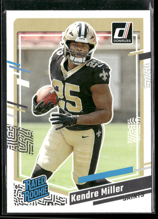 Kendre Miller 2023 Donruss #375 RC New Orleans Saints