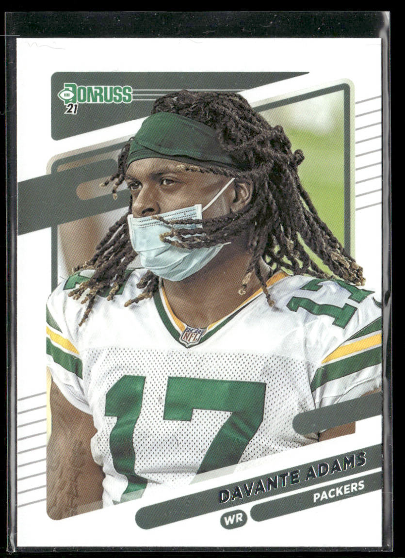 Davante Adams 2021 Donruss #158b No Helmet Green Bay Packers